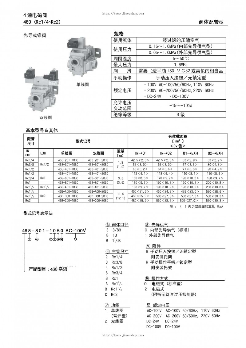 日本TACO電磁閥、雙位閥選型手冊（中文版）_頁面_24