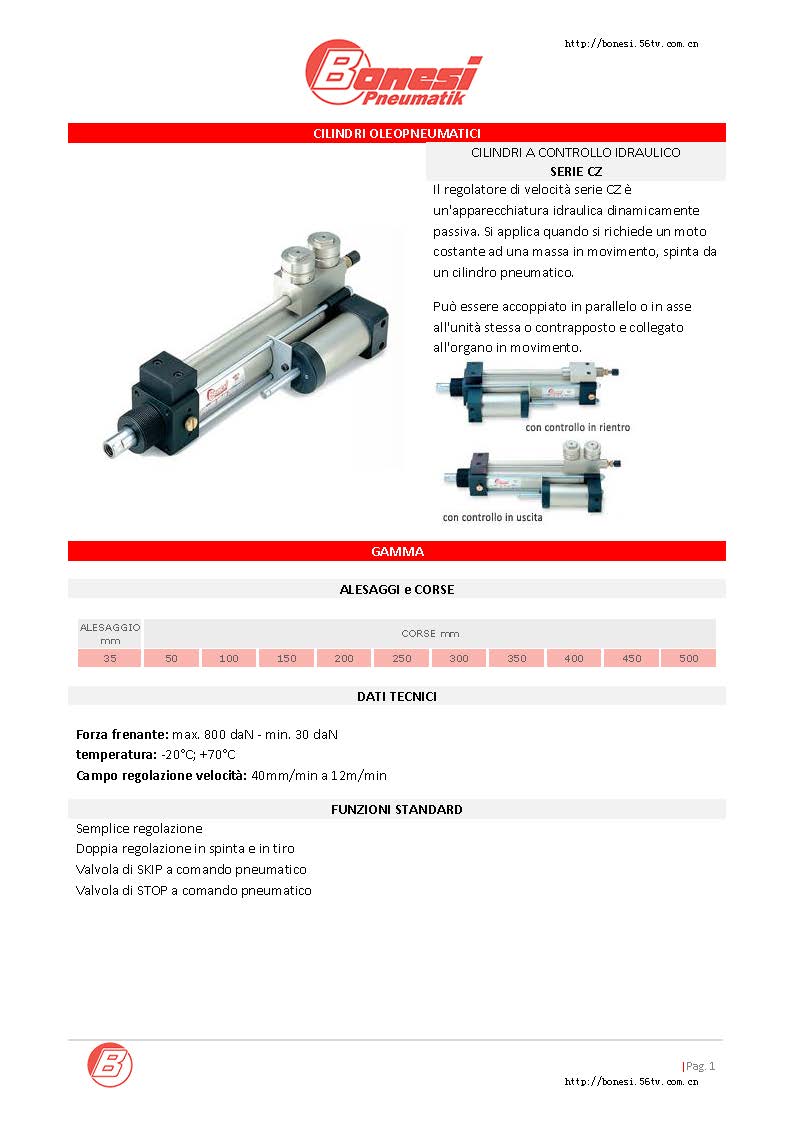 意大利bo<em></em>nesi 調速器CZ系列