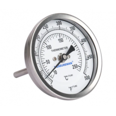 MEASUREMAN 全不銹鋼雙金屬表盤溫度計3英寸表盤系列